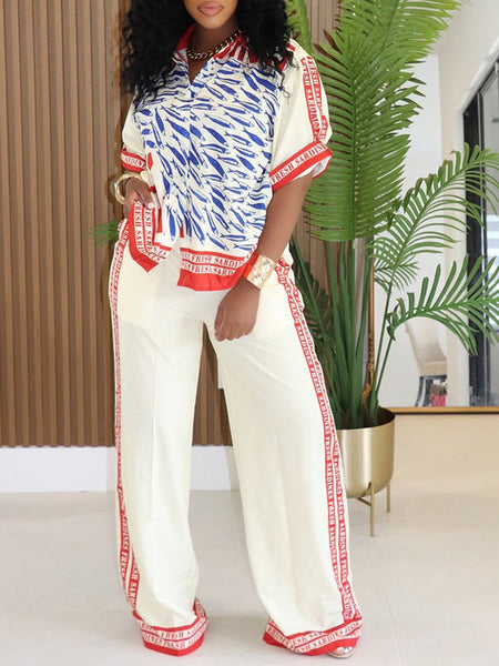 Printed Shirt & Pants Set