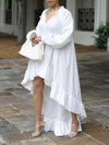 High-Low Ruffle Dress