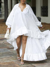 High-Low Ruffle Dress