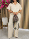 Gorgeousladie Solid Shirt & Pants Set