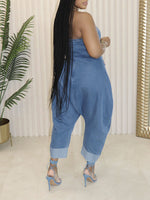 Strapless Denim Jumpsuit