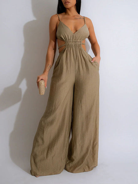 Wide-Leg Cami Jumpsuit