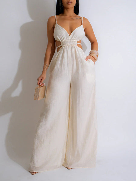 Wide-Leg Cami Jumpsuit