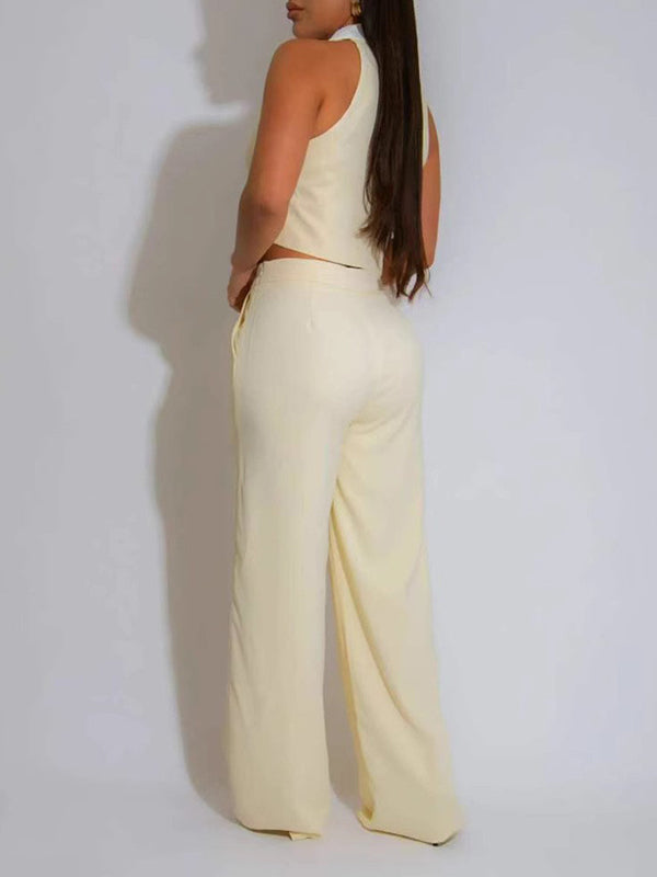 Two-Tone Vest & Pants Set