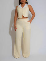 Two-Tone Vest & Pants Set
