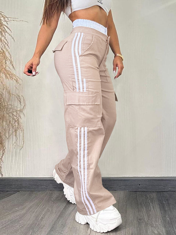 Side Stripe Cargo Pants