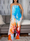 Printed Tube Top & Pants Set