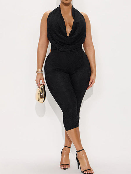 Lace Halter Jumpsuit