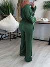 Gorgeousladie Off-Shoulder Drawstring Jumpsuit