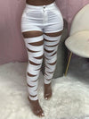 Gorgeousladie Cutout-Front Skinny Pants