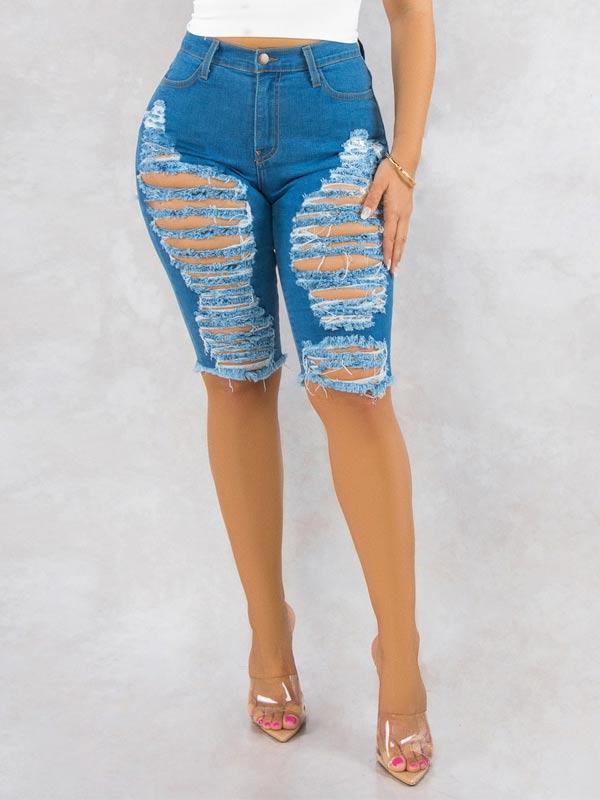 Gorgeousladie Ripped Bermuda Shorts