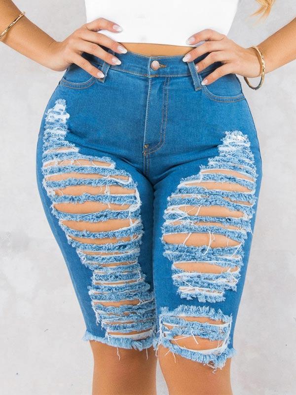 Gorgeousladie Ripped Bermuda Shorts