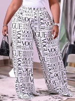 Gorgeousladie Printed Wide-Leg Pants