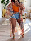 Gorgeousladie Printed Chiffon Kimono