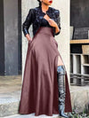 Gorgeousladie Slit Faux-Leather Skirt