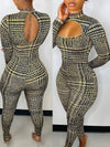 Printed Cutout Jumpsuit