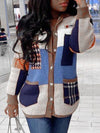 Gorgeousladie Colorblock Button-Front Cardigan
