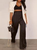 Gorgeousladie Stripe Wide-Leg Pants