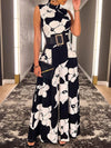 Gorgeousladie Floral Sleeveless Wide-Leg Jumpsuit