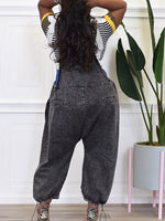 Gorgeousladie Wide-Leg Denim Overalls