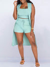 Gorgeousladie Solid Ribbed 3PC Set