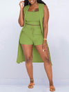 Gorgeousladie Solid Ribbed 3PC Set