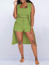 Gorgeousladie Solid Ribbed 3PC Set