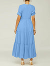 Gorgeousladie Solid Ruffle Dress