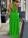 Gorgeousladie Sleeveless Elastic-Waist Maxi Dress