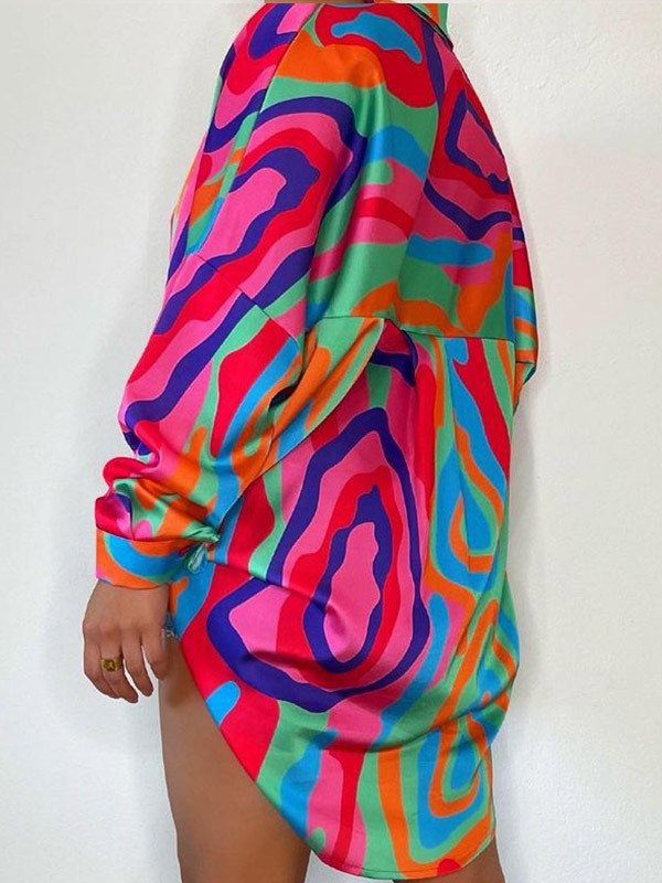 Gorgeousladie Multicolor Printed Shirt