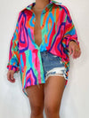 Gorgeousladie Multicolor Printed Shirt