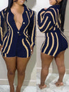 Gorgeousladie Stripe Knit Shirt & Shorts Set