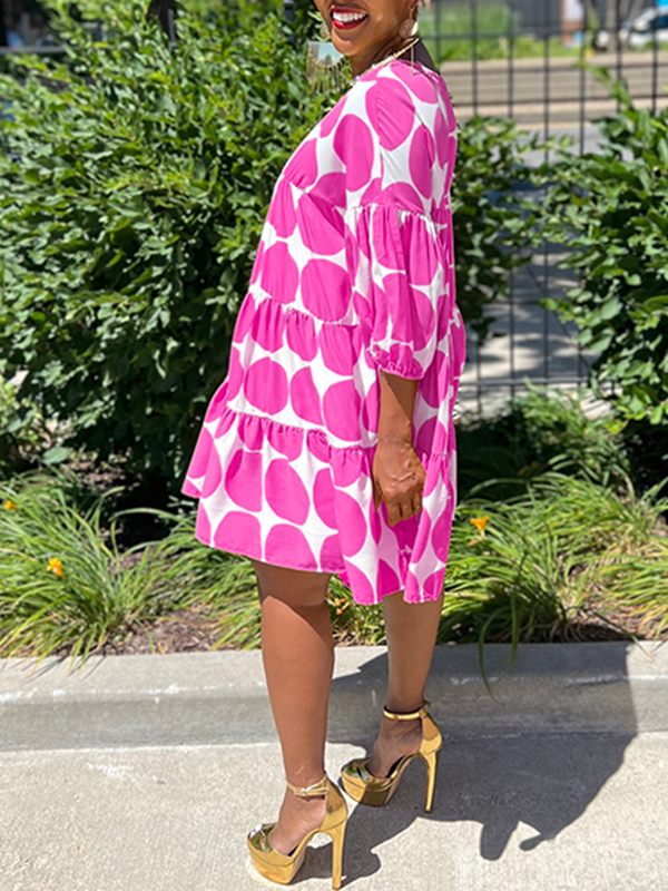 Gorgeousladie Dot Ruffle Dress