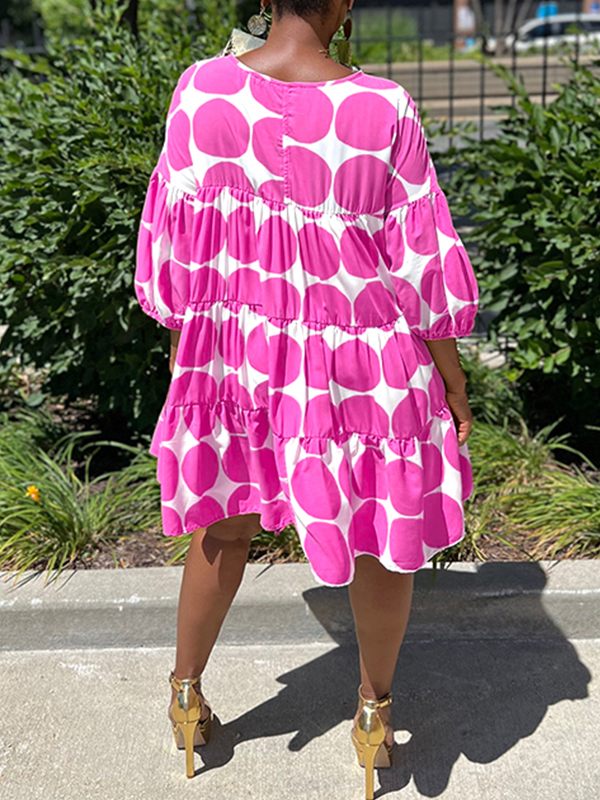 Gorgeousladie Dot Ruffle Dress