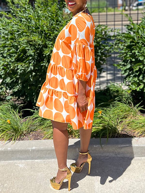 Gorgeousladie Dot Ruffle Dress
