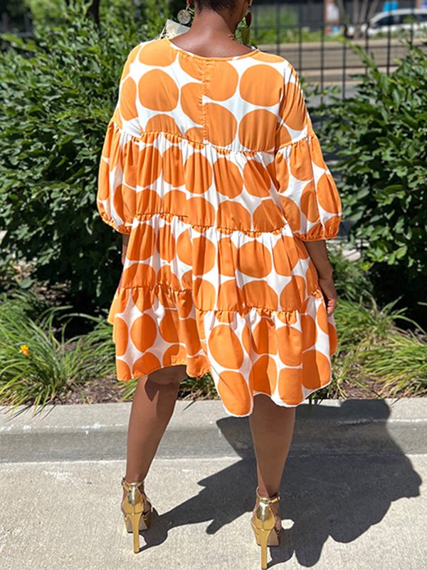 Gorgeousladie Dot Ruffle Dress