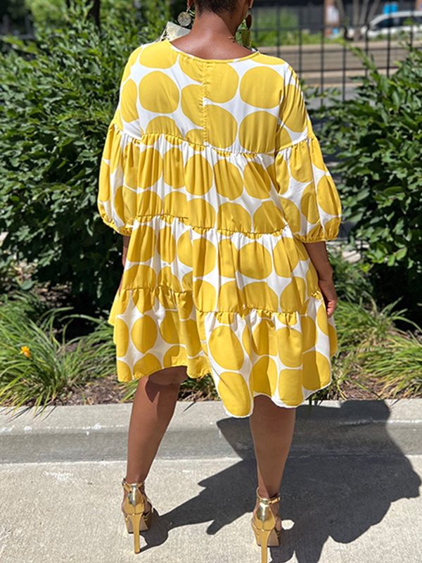 Gorgeousladie Dot Ruffle Dress