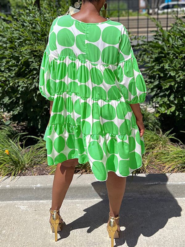 Gorgeousladie Dot Ruffle Dress