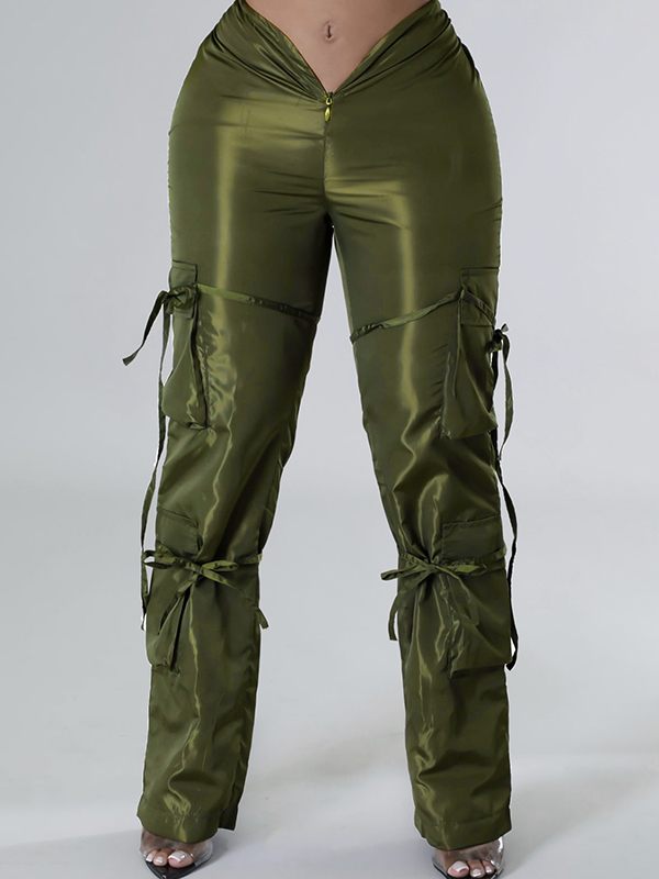 Gorgeousladie Zip-Front Cargo Pants