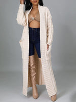 Open-Front Cardigan with Pockets