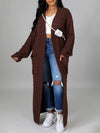 Open-Front Cardigan with Pockets