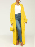 Open-Front Cardigan with Pockets