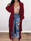 Gorgeousladie Tied Fringe Cardigan
