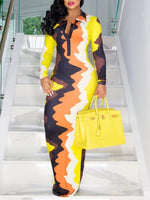 Gorgeousladie Printed Polo Dress