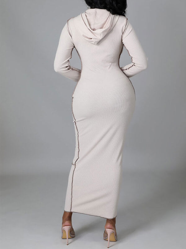 Gorgeousladie Inside-Out Hooded Dress
