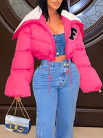 Gorgeousladie F-Embroidery Puffer Coat