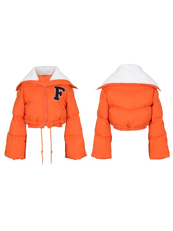 Gorgeousladie F-Embroidery Puffer Coat