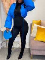 Gorgeousladie F-Embroidery Puffer Coat
