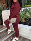 Snap-Front Top & Drawstring Pants Set