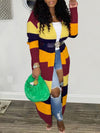 Gorgeousladie Colorblock Open-Front Cardigan